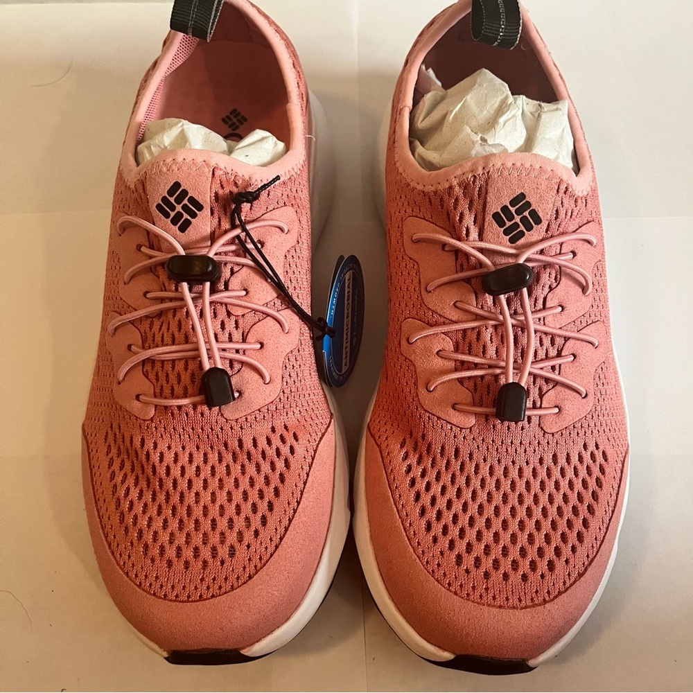 Columbia Womens Vent Athletic Sock Like Hiking Shoes Slip On Rose/Black Size 5.5